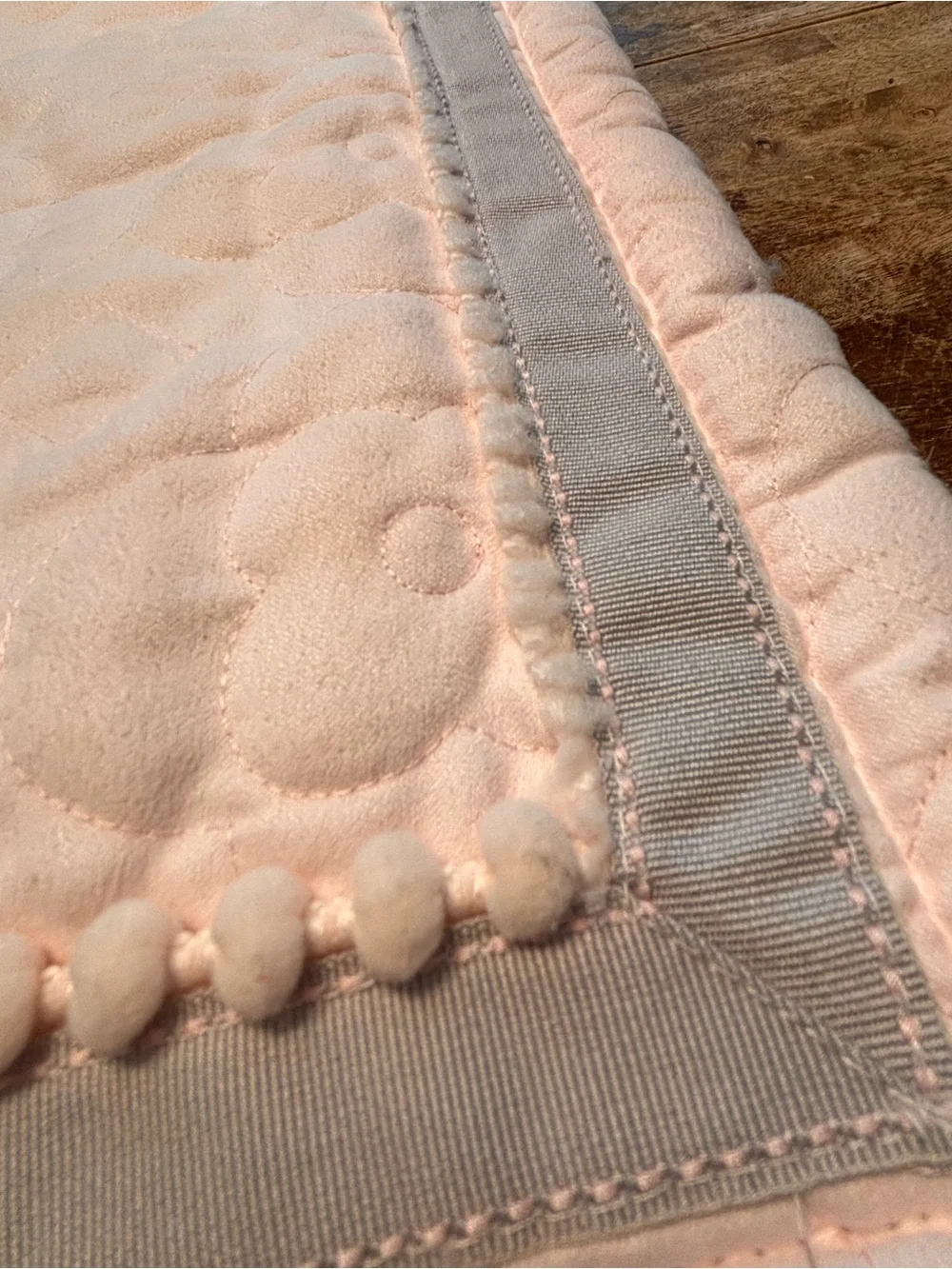 Koala Baby Elephants Pink Grey Pattern Trim Blanket Mom and Baby READ